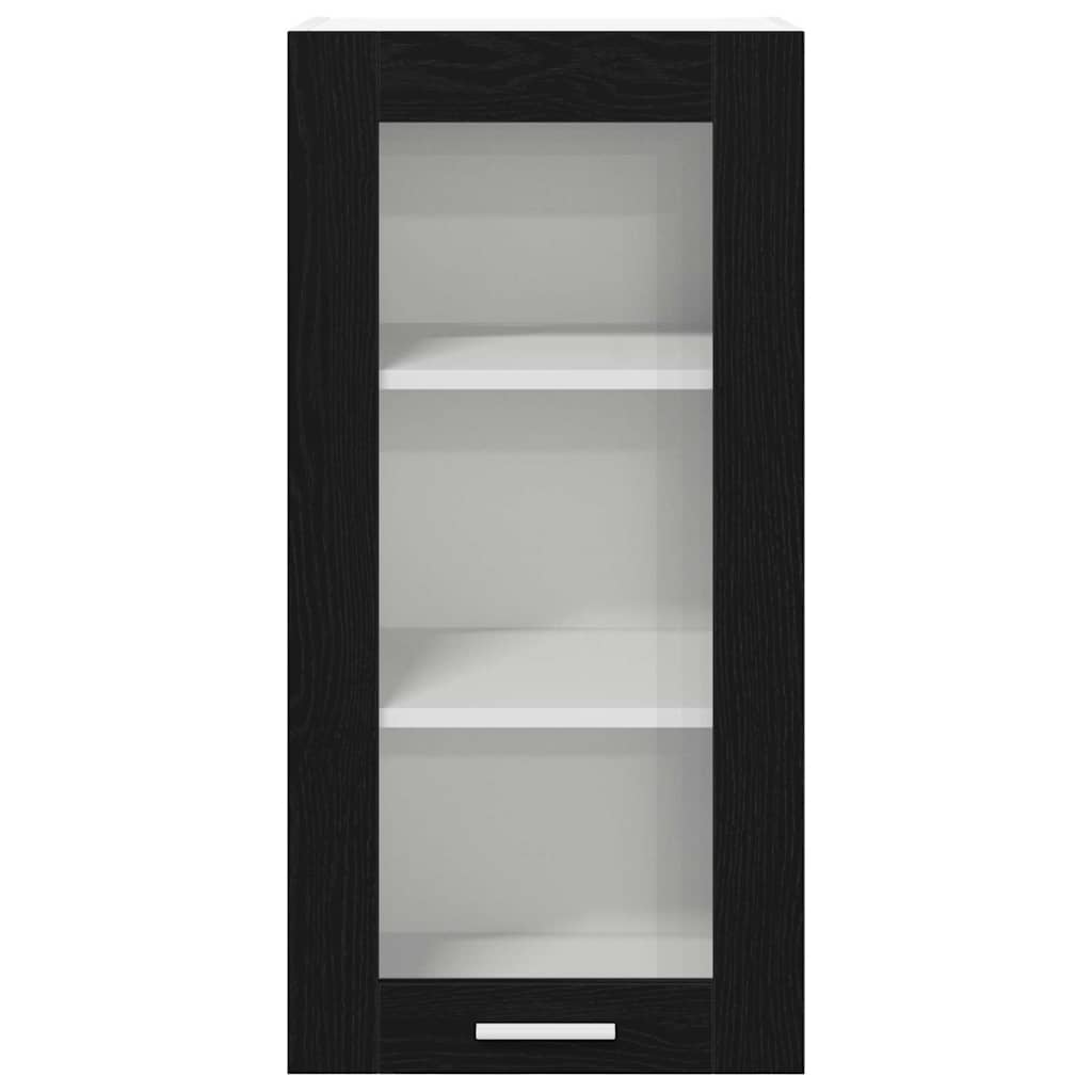 Hanging Cabinet Riga Black Oak 40 x 31 x 80 cm Engineered Wood